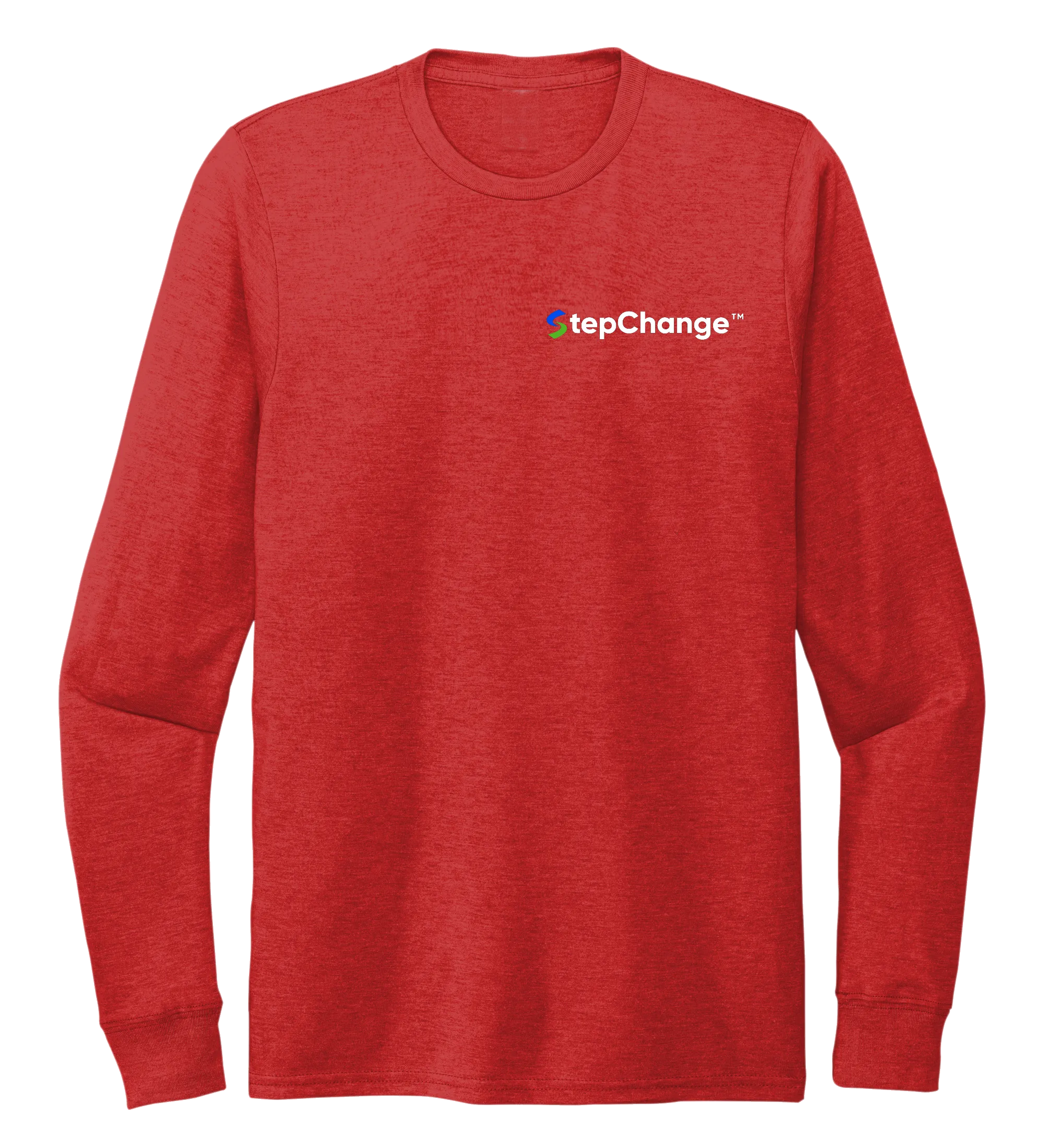 Alexandra Catherine, Fleur White Lobster, Unisex Crew Neck Long Sleeve T-shirt in Bravo Red
