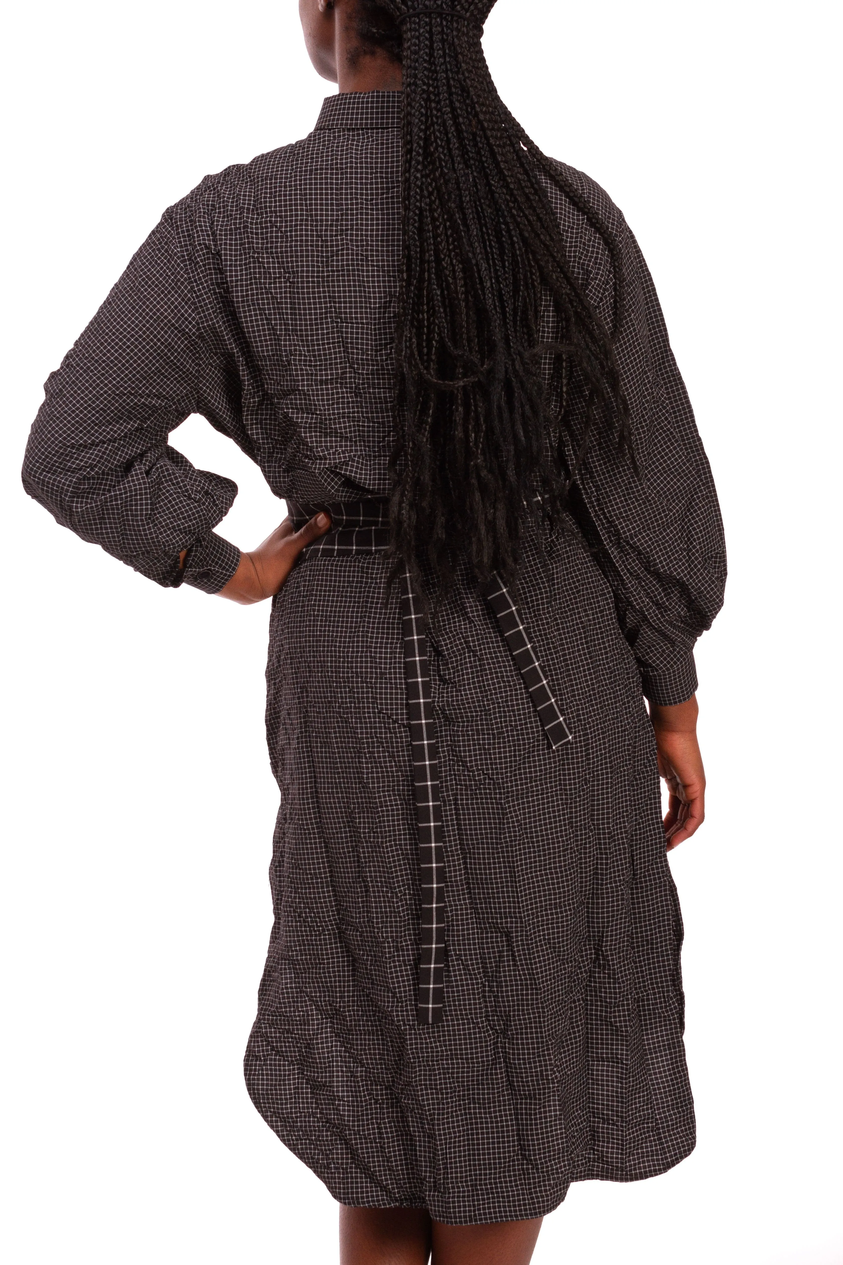AMMA KA7015 Small Plaid Dress