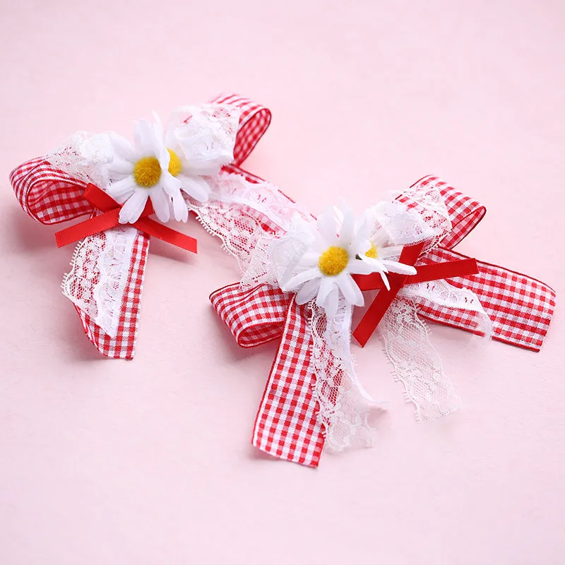 Kawaii Lolita Ribbon Lace Hair Clip