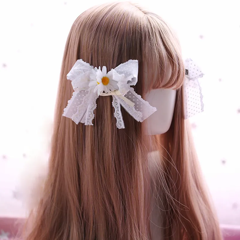 Kawaii Lolita Ribbon Lace Hair Clip