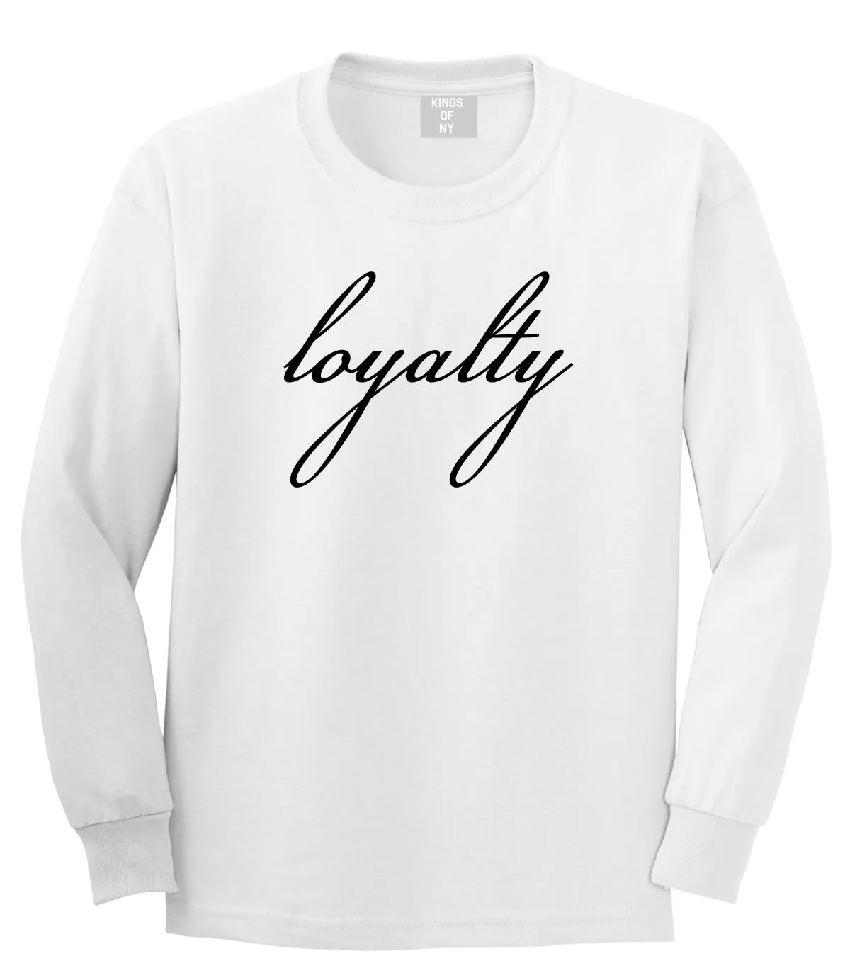 Loyalty Script Long Sleeve Boys Kids T-Shirt