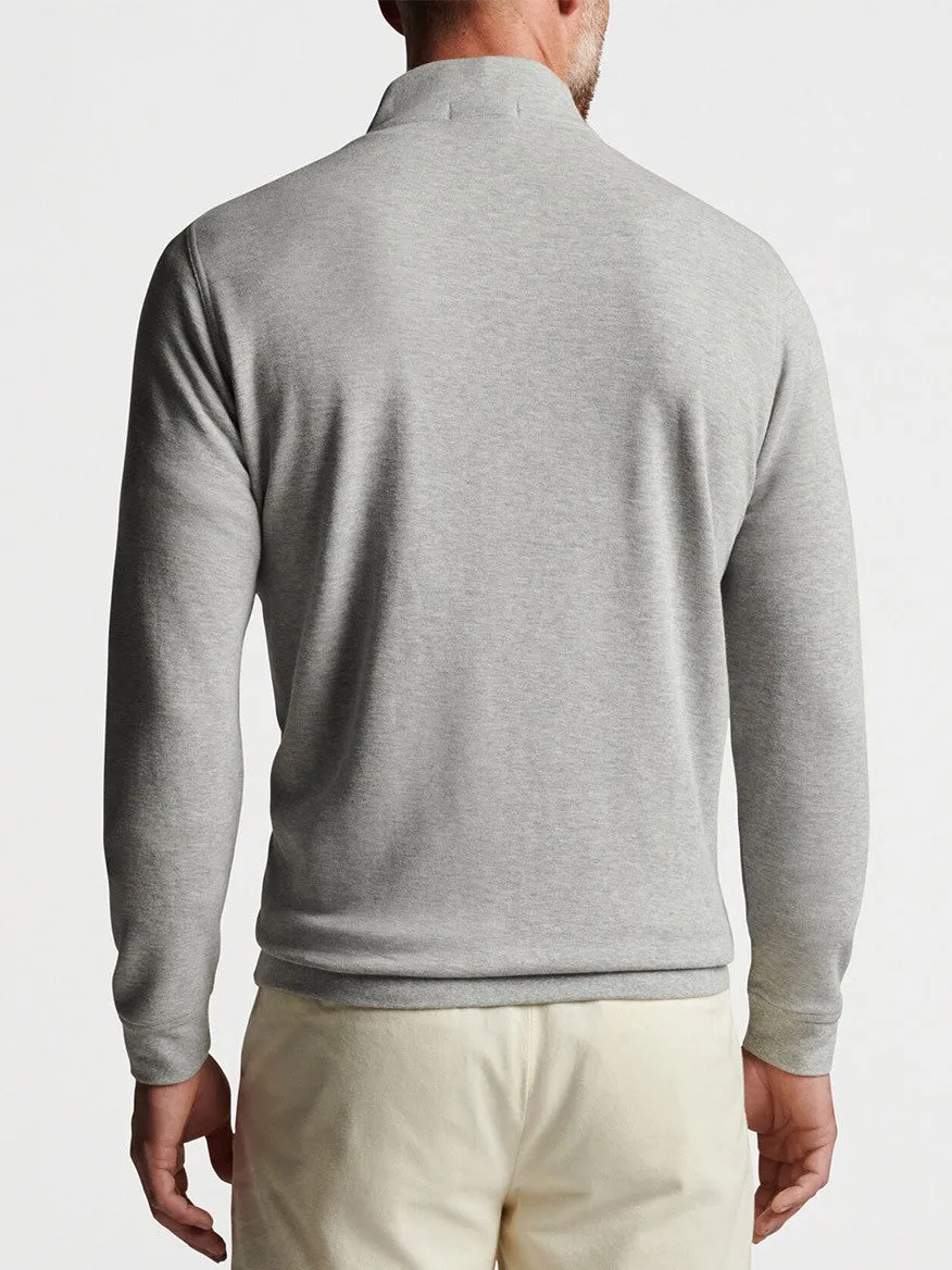 Peter Millar Crown Comfort Pullover in Light Grey