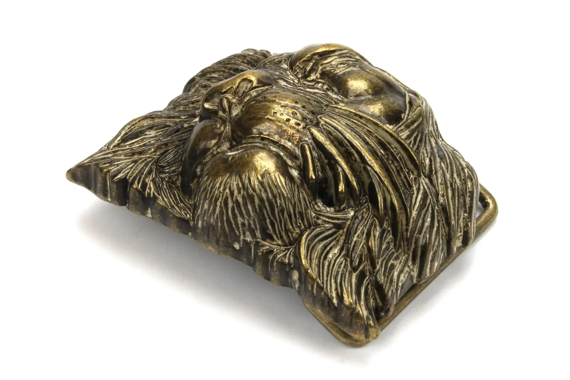 Plate Style Lion Buckle 40mm